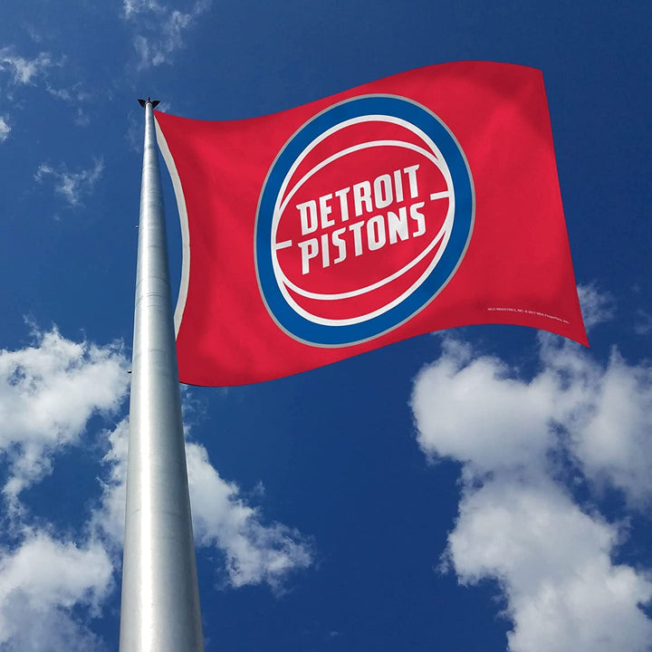 Detroit Pistons 3' x 5' Banner Flag Single Sided Indoor or Outdoor Metal Grommets