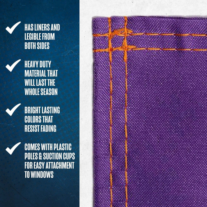 University of Kansas Jayhawks Premium Double Sided Garden Flag, Country Design, 13x18 Inch, Display Pole Sold Separately