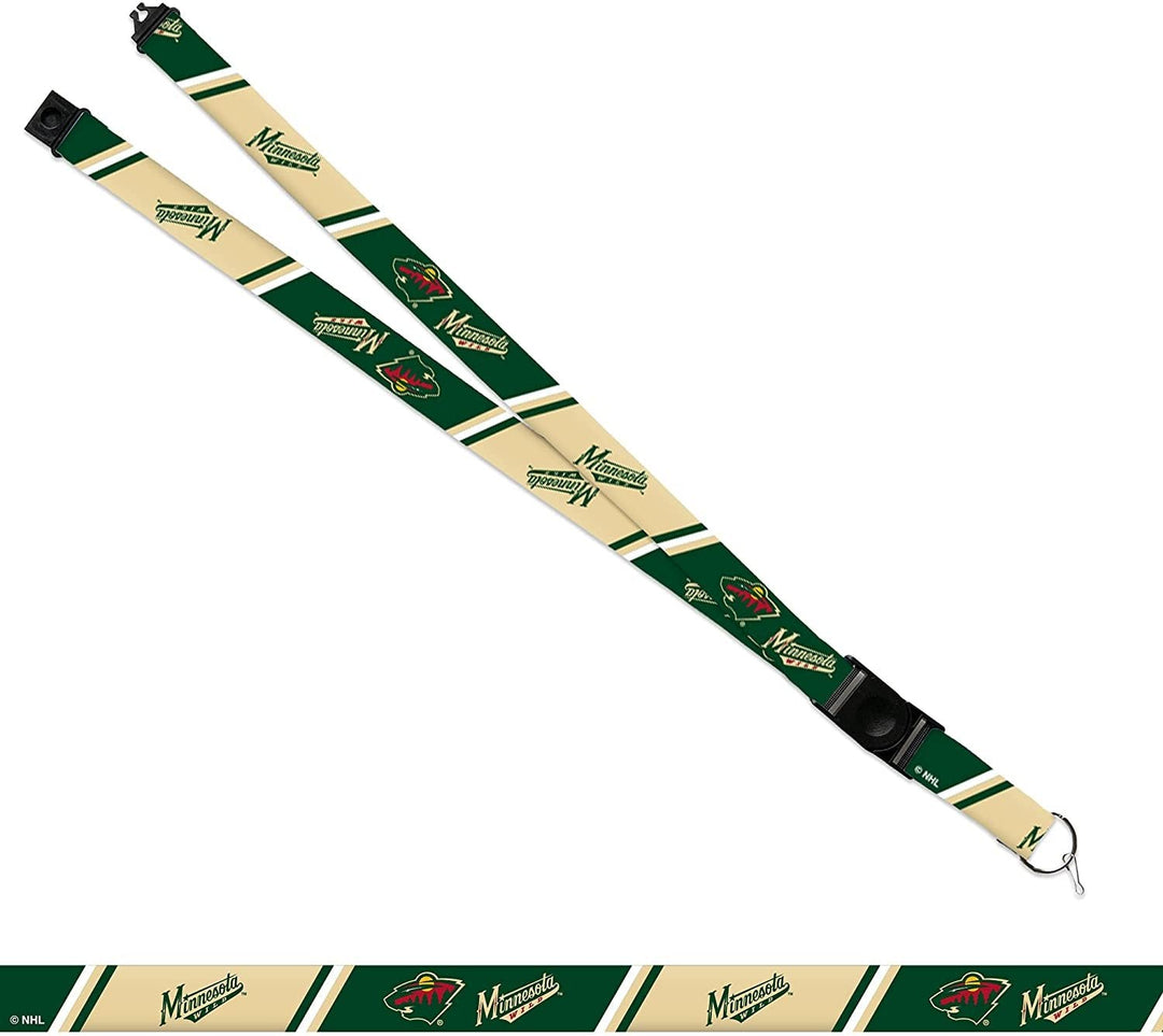 Minnesota Wild Lanyard Keychain Safety Breakaway Double Sided