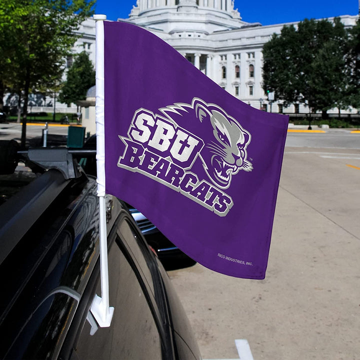 Southwest Baptist University Bearcats Car Flag with Display Pole