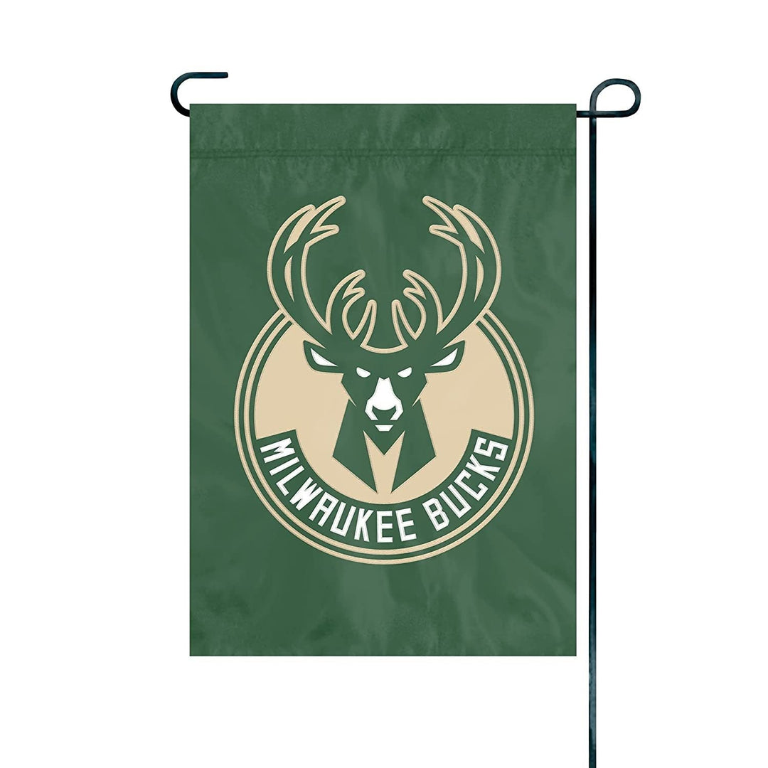 Milwaukee Bucks Premium Garden Flag Banner Applique Embroidered 12.5x18 Inch
