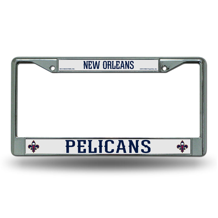 Rico New Orleans Hornets Chrome License Plate Frame