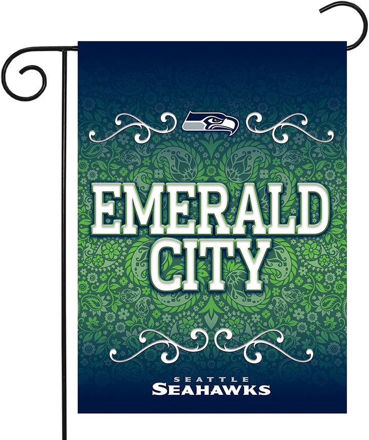 Seattle Seahawks Premium Garden Flag Banner, Double Sided, 13x18 Inch