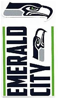 Seattle Seahawks Double Up Die Cut 2-Piece Sticker Sheet