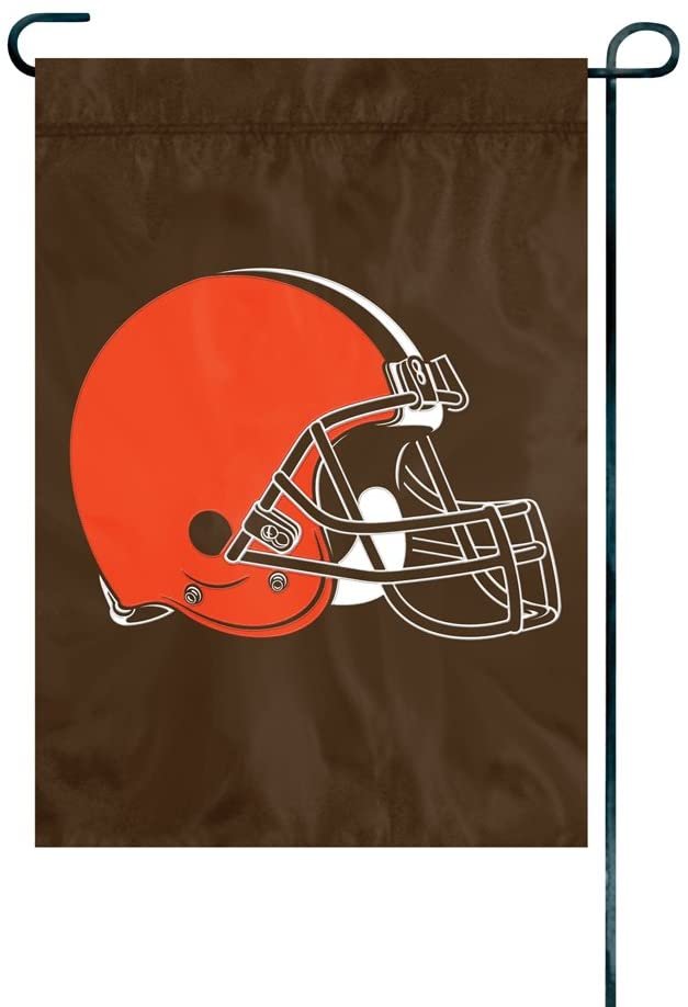 Cleveland Browns Premium Garden Flag Banner Applique Embroidered 12.5x18 Inch