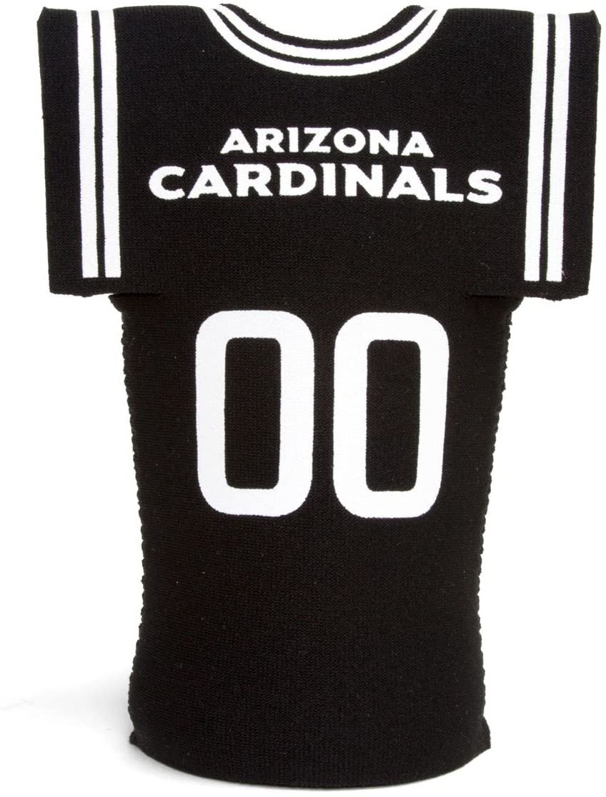 Arizona Cardinals 12oz Bottle Beverage Insulator Holder Cooler, Jersey Design