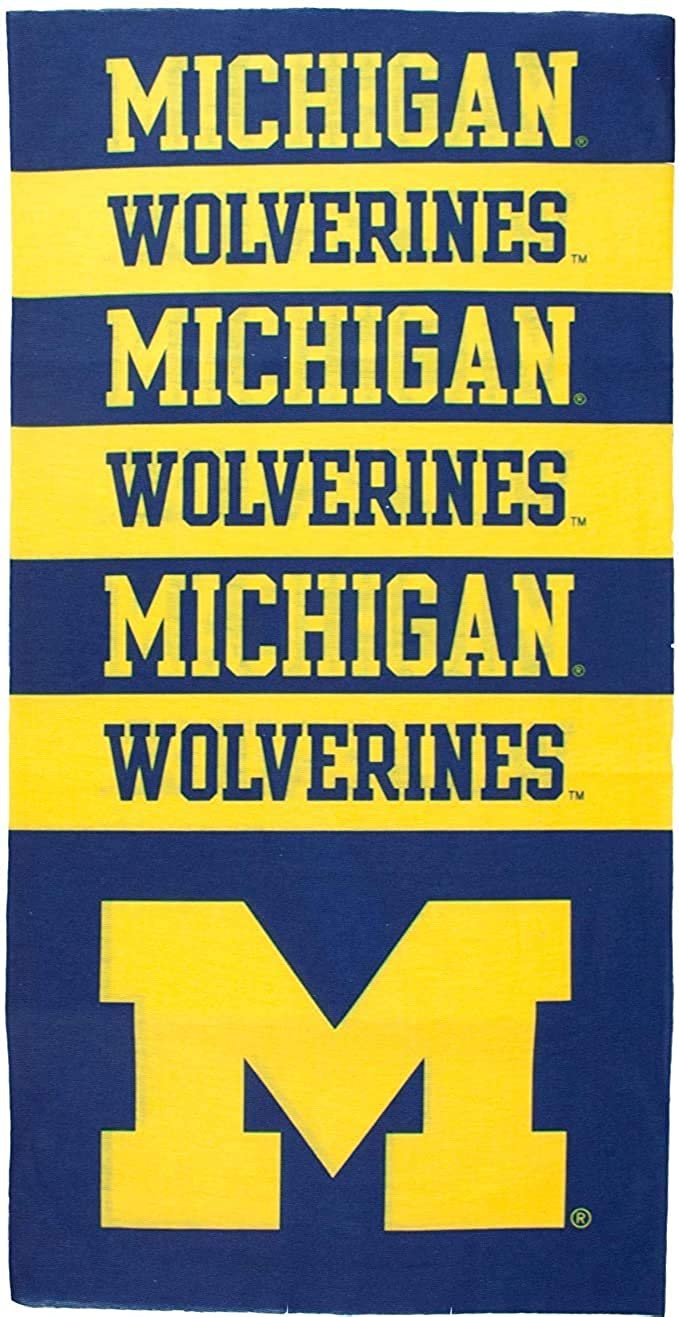 University of Michigan Wolverines Bandana Superdana Ninja Face Mask Neck Gaiter