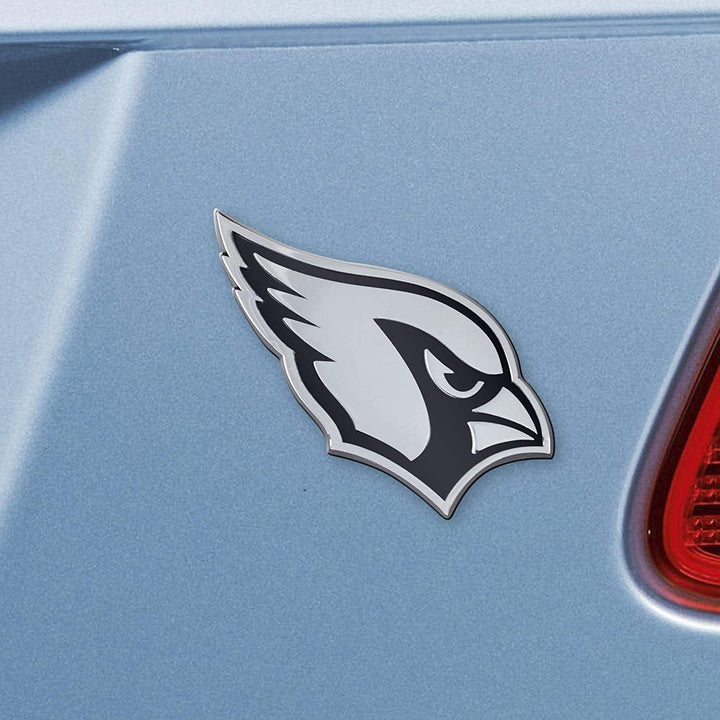Arizona Cardinals Solid Metal Raised Auto Emblem Decal Adhesive Backing