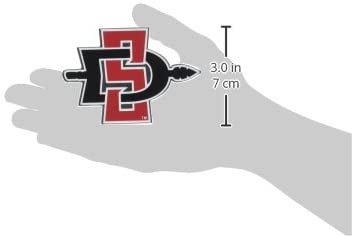 Mississippi State University Bulldogs Auto Emblem, Aluminum Metal, Embossed Team Color, Raised Decal Sticker, Full Adhesive Backing