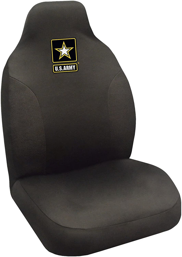FANMATS - 15689 Military U.S. Army Seat Cover, 20" x 48"/Small, Black