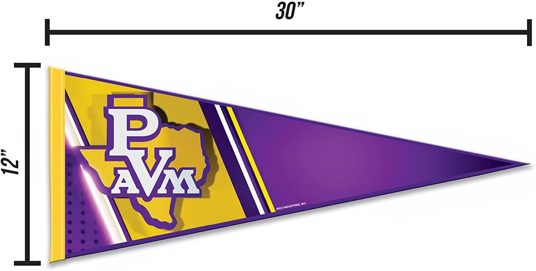 Prairie View A&M University Panthers Soft Felt Pennant, Brick Logo, 12x30 Inch