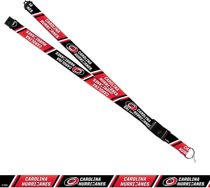 Carolina Hurricanes Lanyard Keychain Safety Breakaway Double Sided