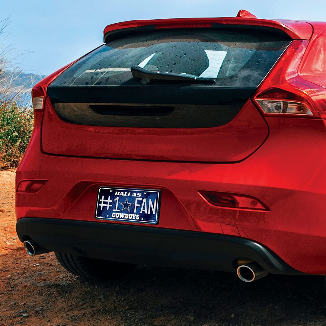 Dallas Cowboys #1 Fan Metal License Plate Tag Aluminum Novelty 12x6 Inch