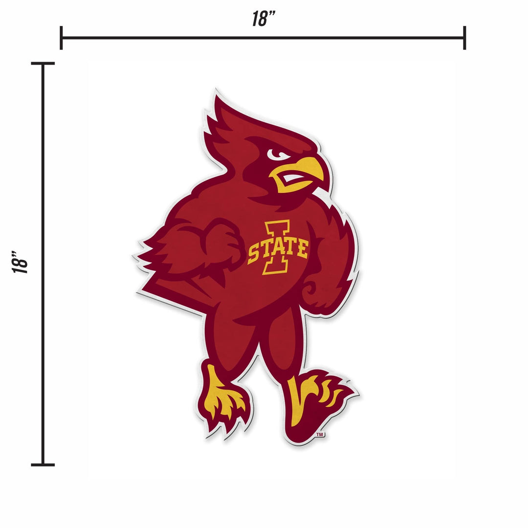 Iowa State University Cyclones Soft Felt Pennant, Mascot Design, Shape Cut, 18 Inch, Easy To Hang