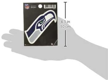 Seattle Seahawks 3 Inch Decal Sticker Flat Vinyl Full Adhesive Backing