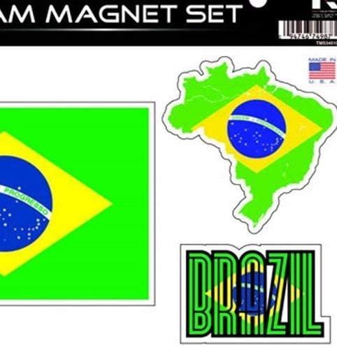 Brazil National Soccer Die Cut Team Magnet Set