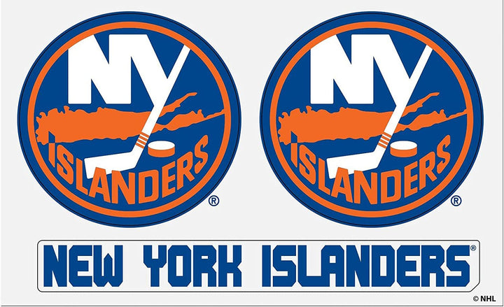 New York Islanders 3 Piece Multi Magnet Set, 8.5x11 Inch Sheet Auto Home