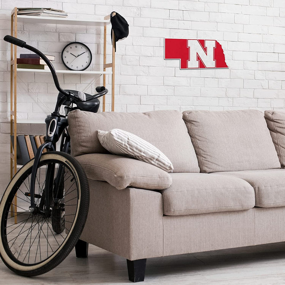 University of Nebraska Cornhuskers Soft Felt Pennant, Logo Design, Shape Cut, 18 Inch, Easy To Hang