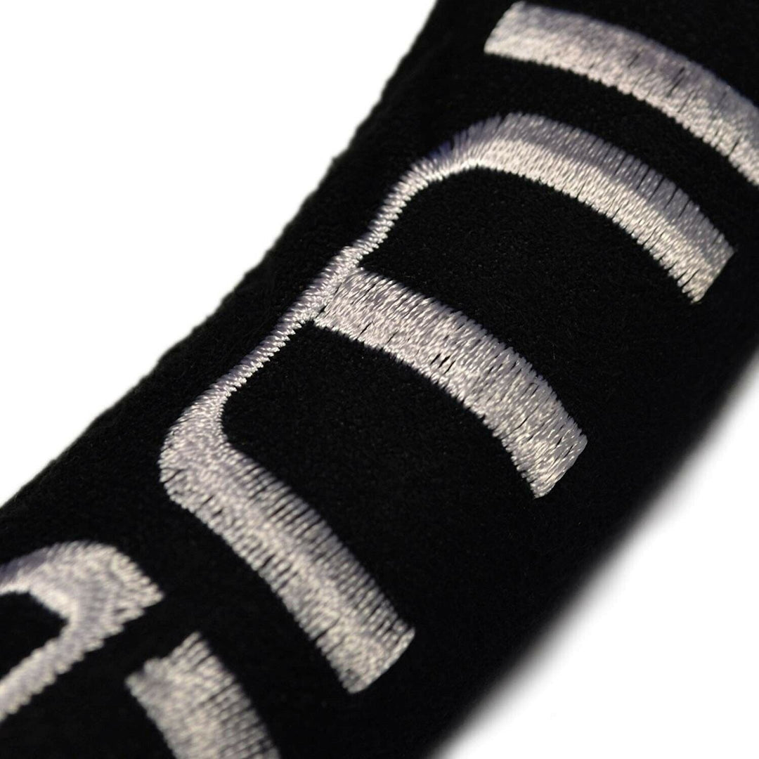 Toronto Raptors Steering Wheel Cover Premium Embroidered Black 15 Inch