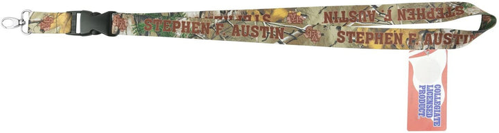 Stephen F Austin University Lumberjacks Realtree Xtra® CamoLanyard Keychain Double Sided Breakaway Safety Design Adult 18 Inch