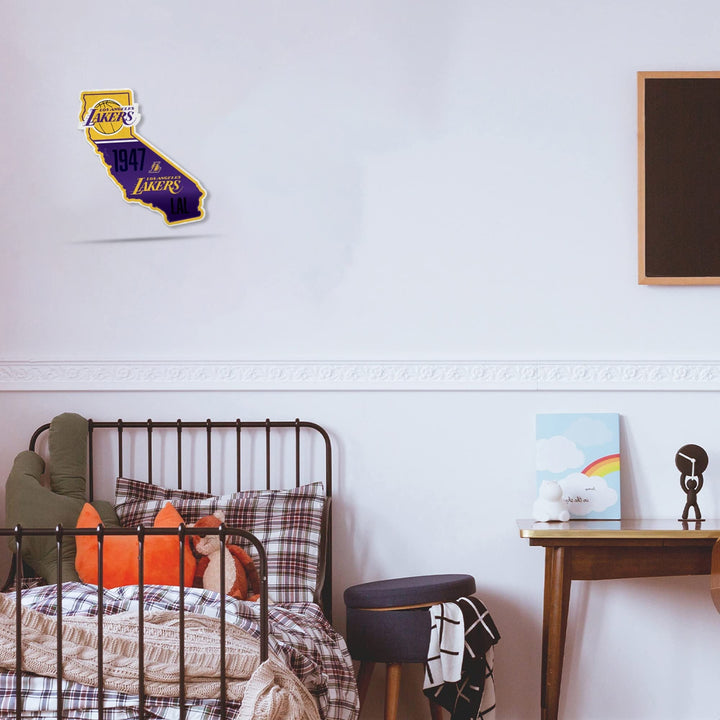 Los Angeles Lakers 18 Inch Pennant, State Design, Soft Felt