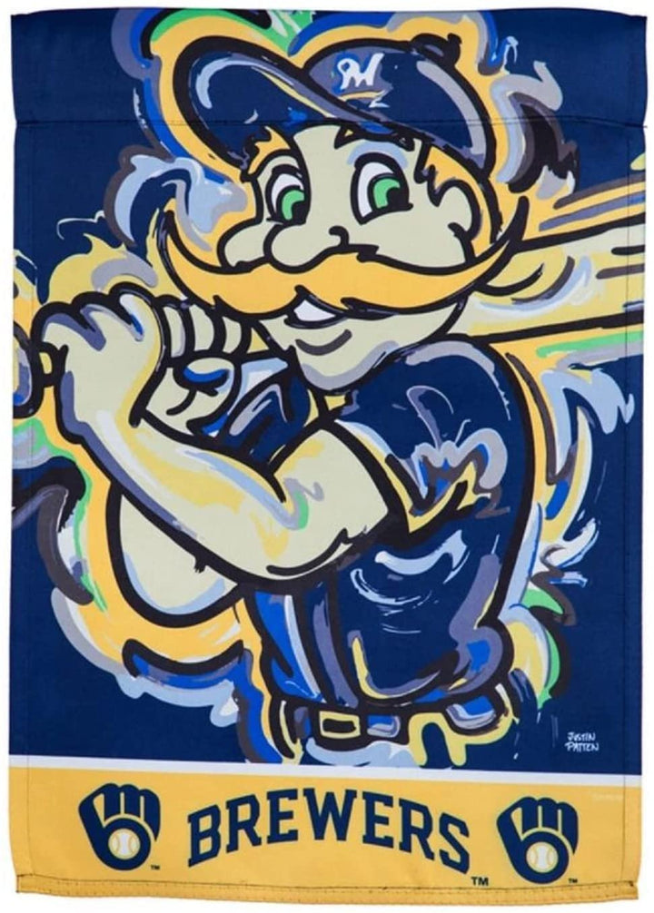 Milwaukee Brewers Premium Garden Flag Banner, Double Sided, 13x18 Inch