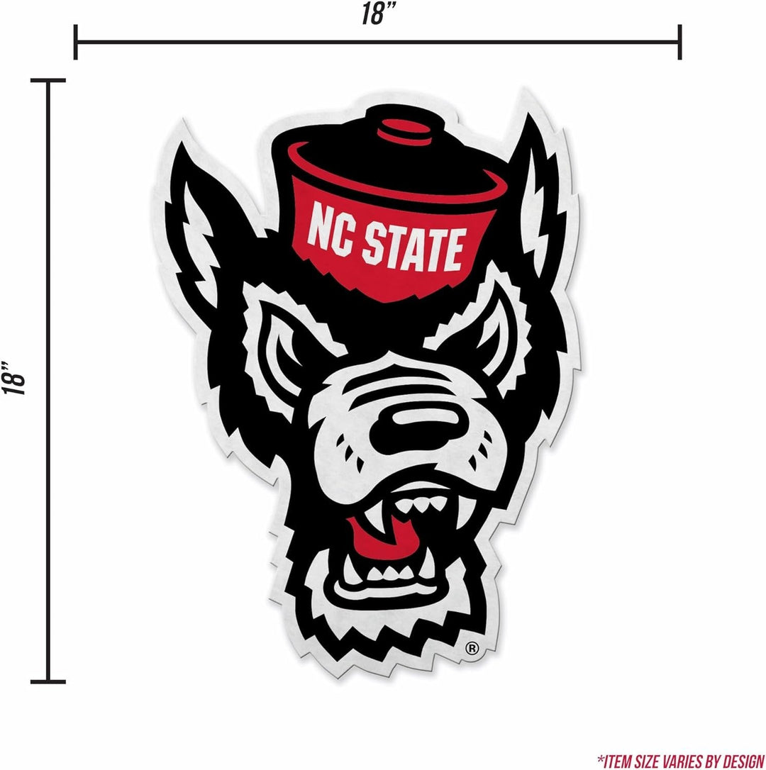 North Carolina State University Wolfpack Soft Felt Wall Pennant, Primary Design, 18 Inch, Easy to Hang