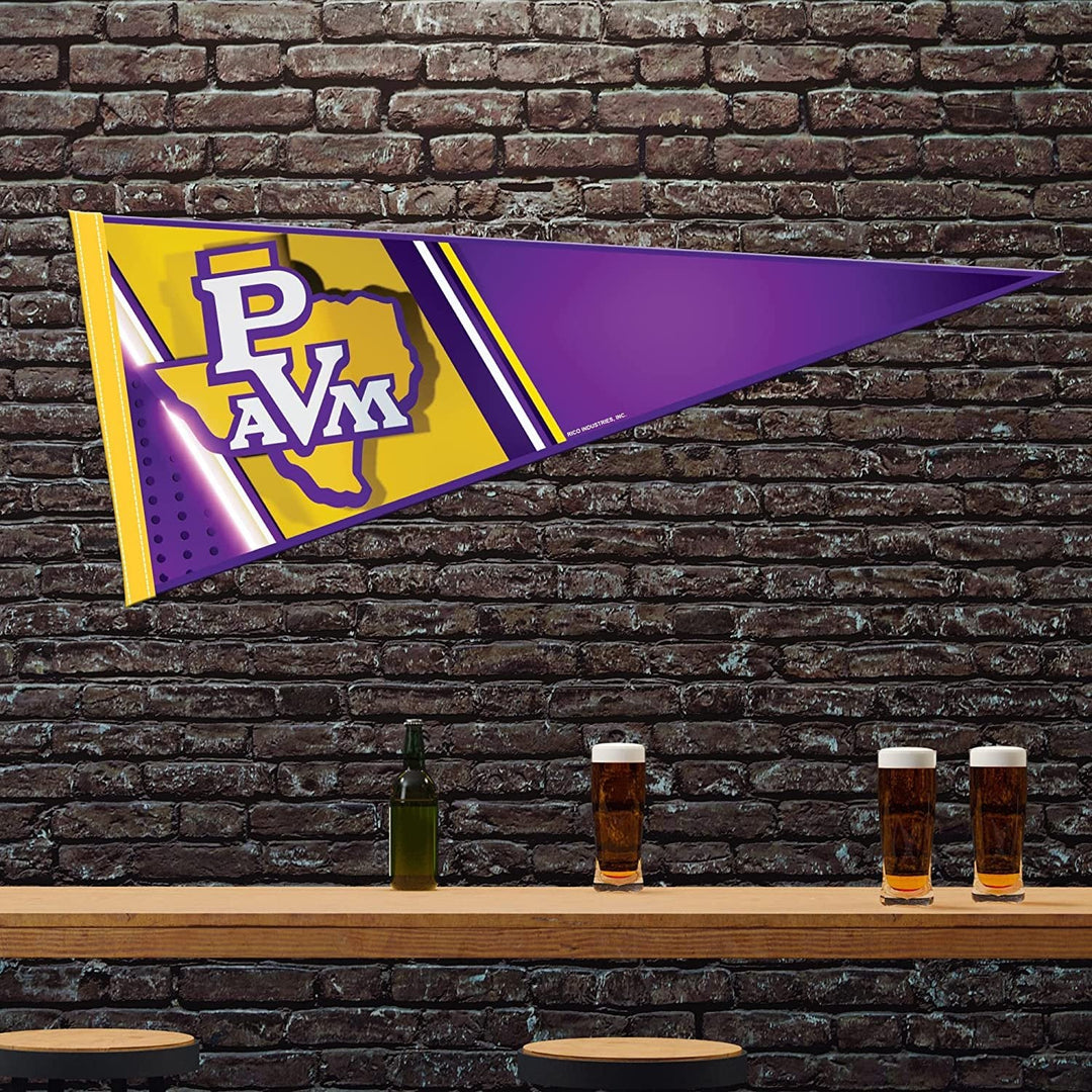 Prairie View A&M University Panthers Soft Felt Pennant, Brick Logo, 12x30 Inch