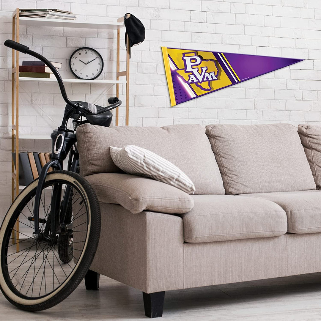 Prairie View A&M University Panthers Soft Felt Pennant, Brick Logo, 12x30 Inch