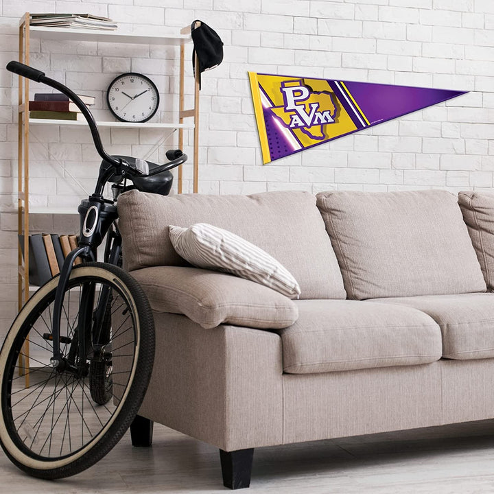 Prairie View A&M University Panthers Soft Felt Pennant, Brick Logo, 12x30 Inch