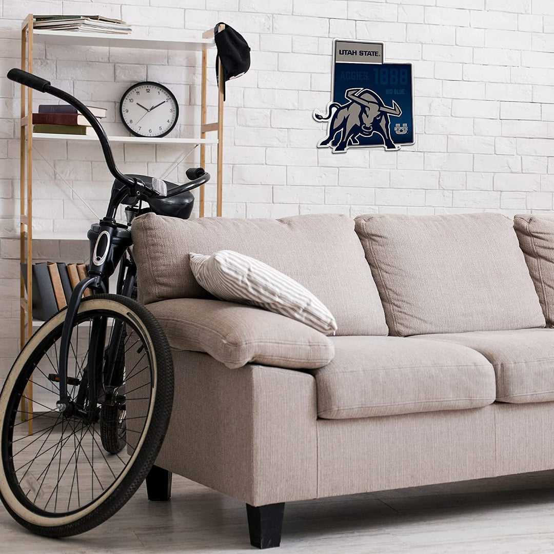 Utah State Aggies Pennant State Shape 18 Inch Soft Felt University of