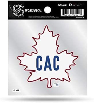 Montreal Canadiens 4x4 Inch Decal Sticker Retro Logo Clear Backing