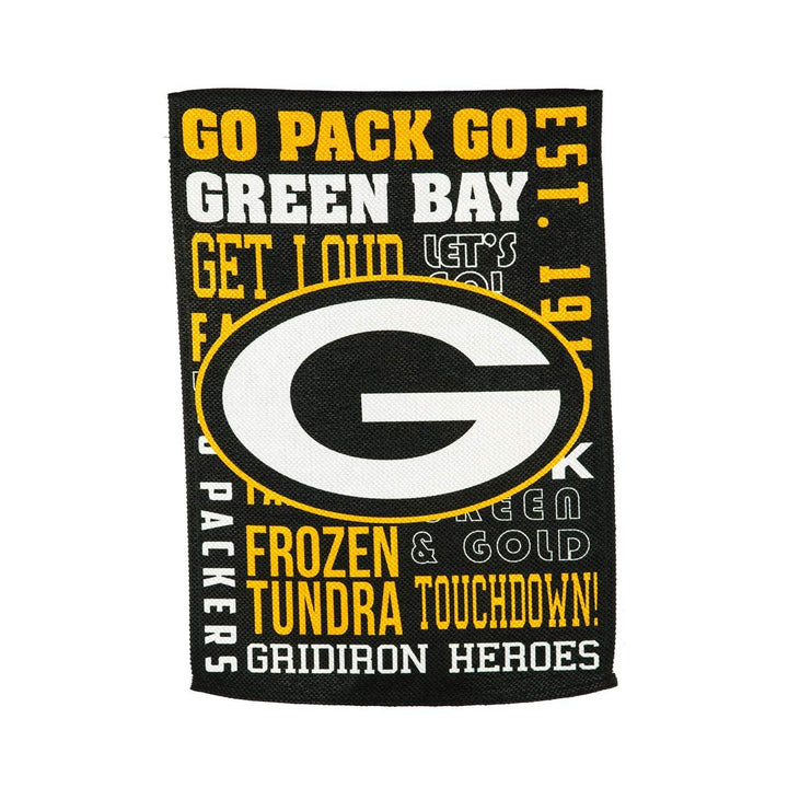 Green Bay Packers Premium Double Sided Banner Flag 28x44 Inch Fan Rules Design Indoor Outdoor