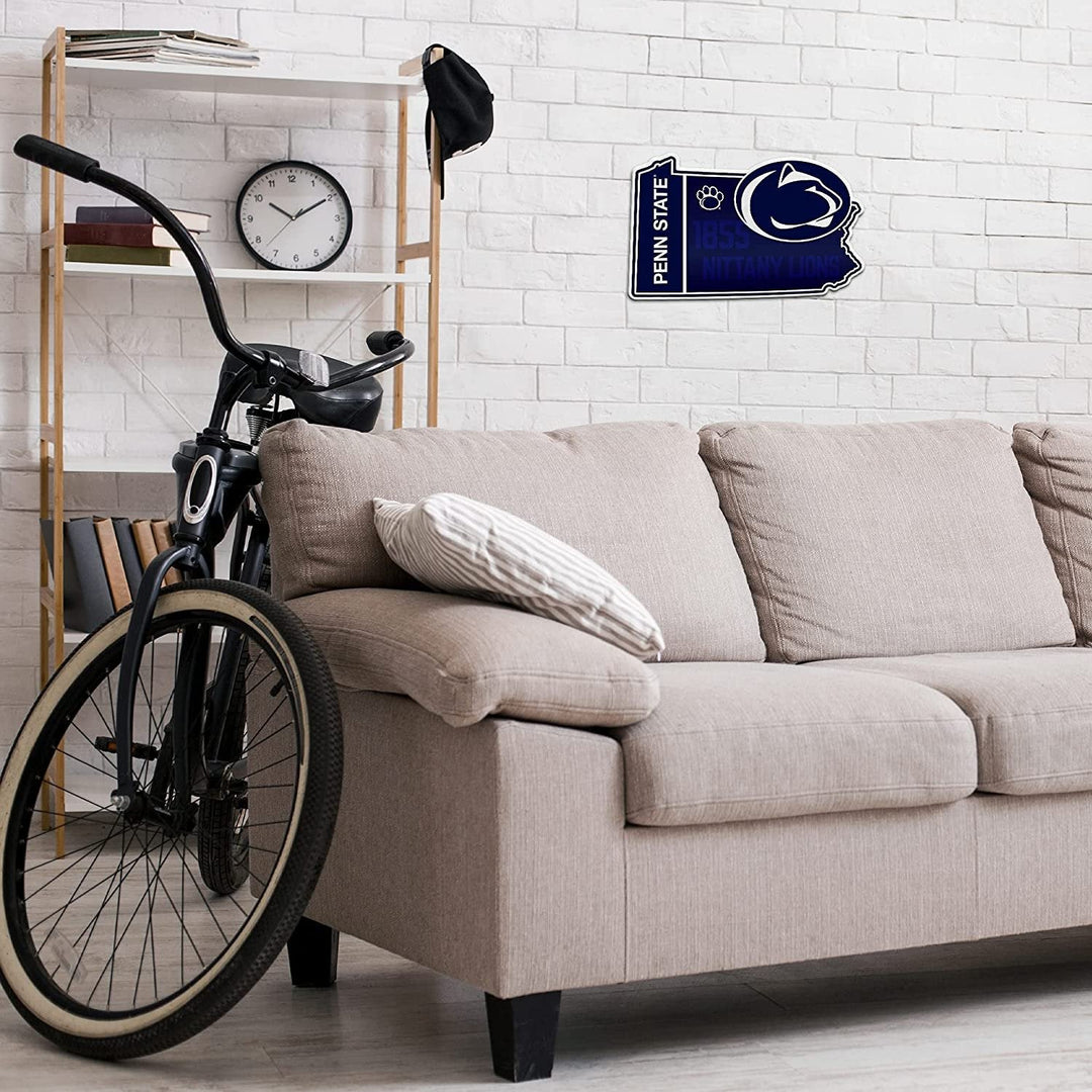 Penn State Nittany Lions Pennant State Shape 18 Inch Soft Felt University of