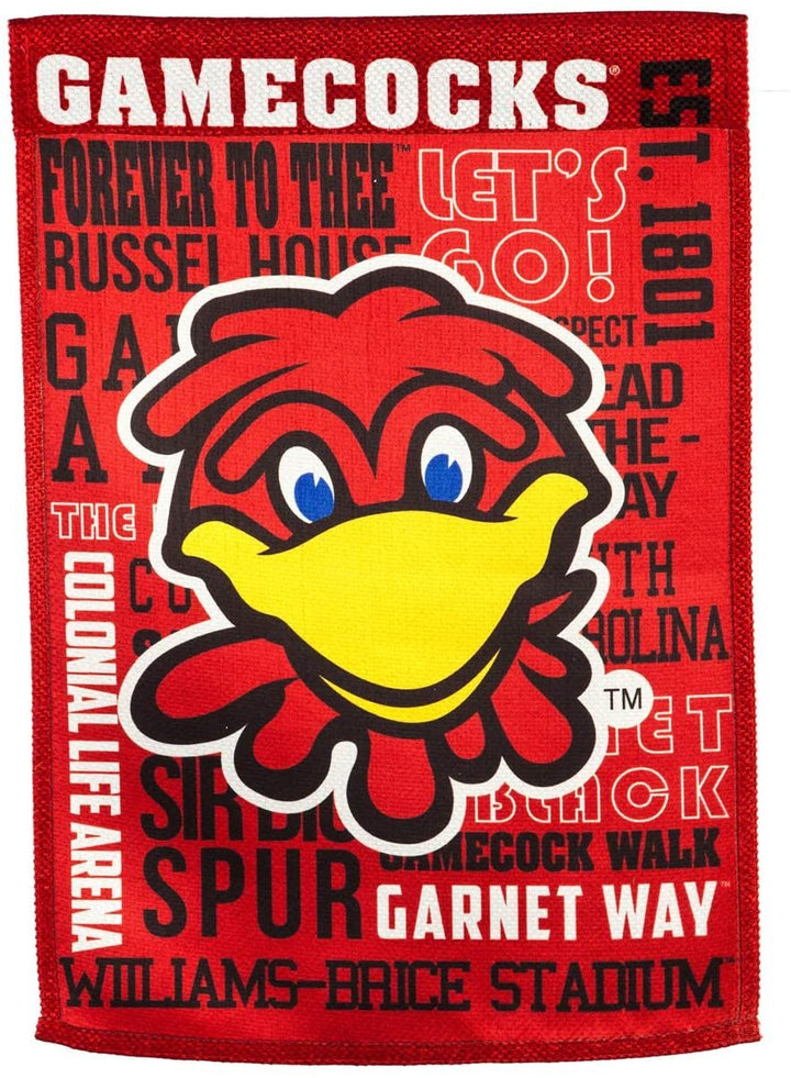 University of South Carolina Gamecocks Premium Double Sided Banner Flag 28x44 Inch Fan Rules Design Indoor Outdoor