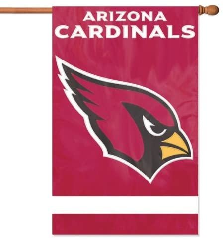 Arizona Cardinals Premium Double Sided Banner Flag Applique Embroidered 28x44 Inches