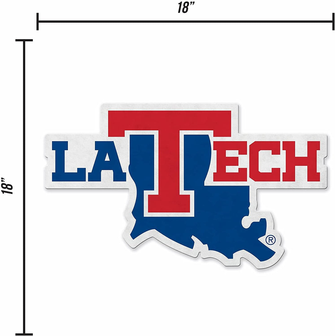 Rico Industries NCAA Louisiana Tech Bulldogs Primary Logo Shape Cut Pennant