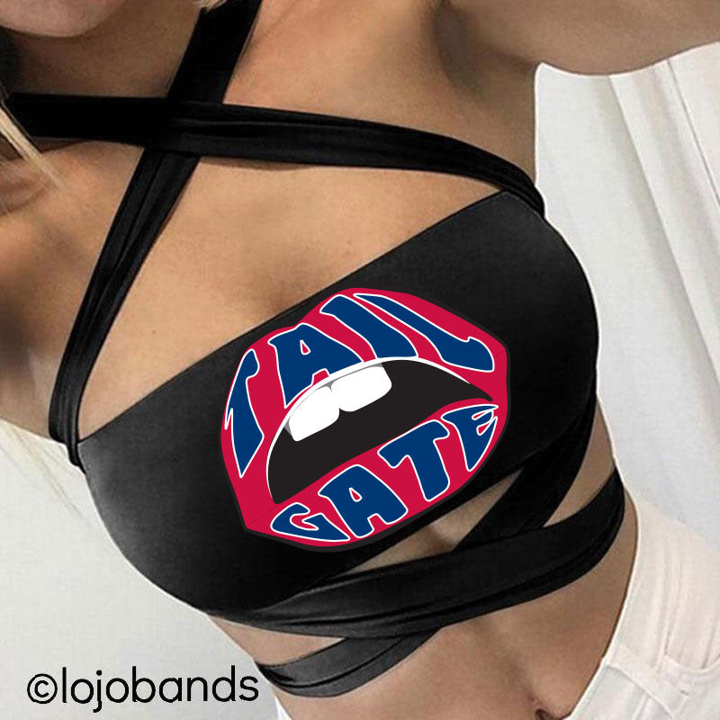 Tailgate Lips Black Multiway Bandeau