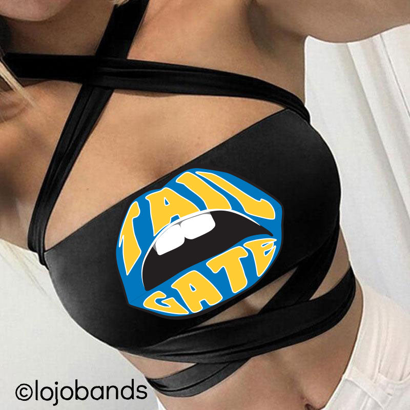 Tailgate Lips Black Multiway Bandeau