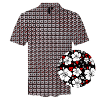 Hawaiian Black White Red Polo / Last Stand / KC / Pre Sale