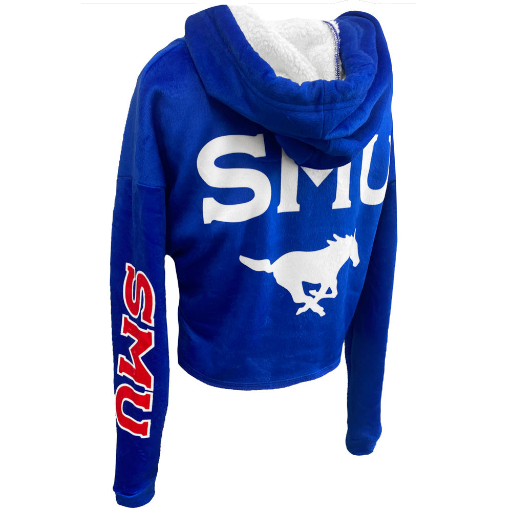 SMU Mustangs Varsity Furry Hoodie