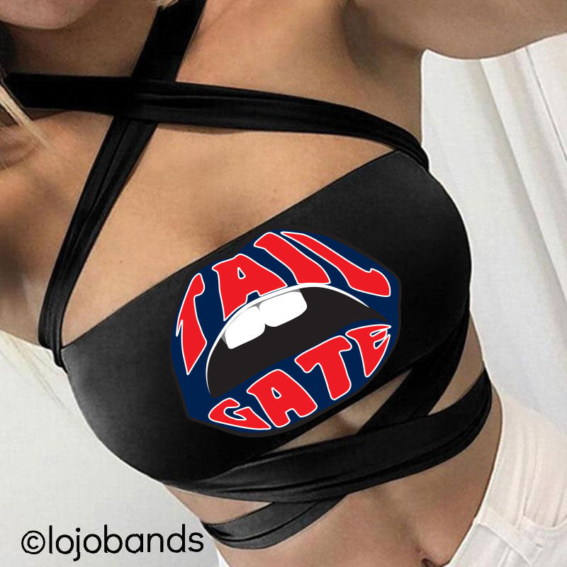 Tailgate Lips Black Multiway Bandeau