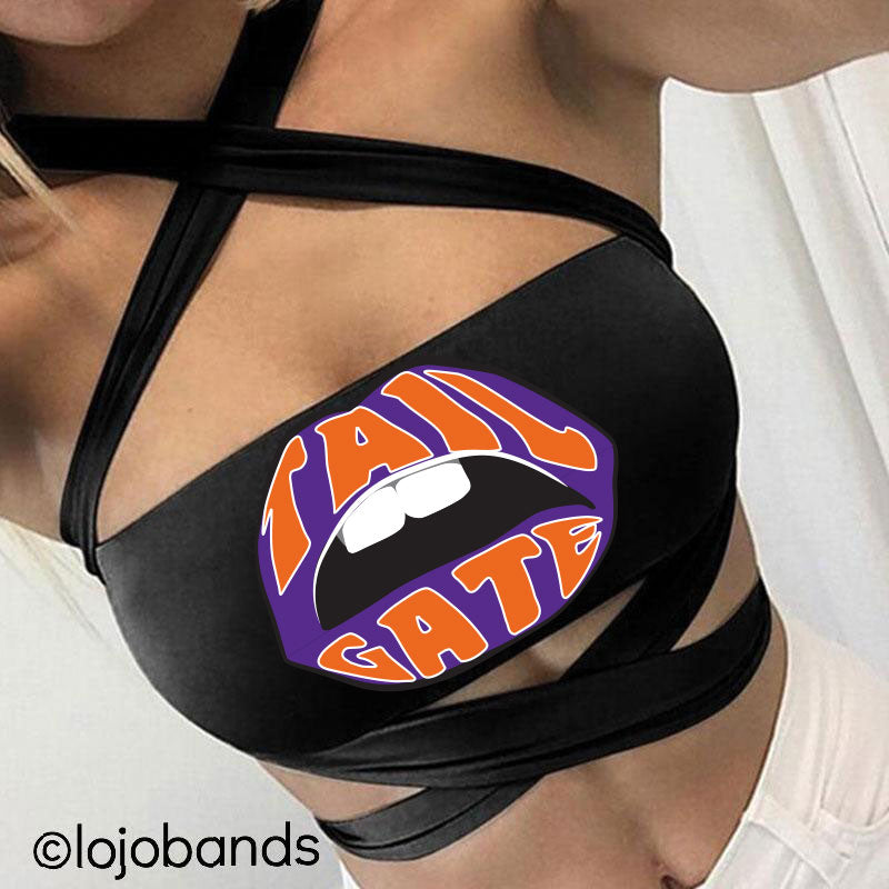 Tailgate Lips Black Multiway Bandeau