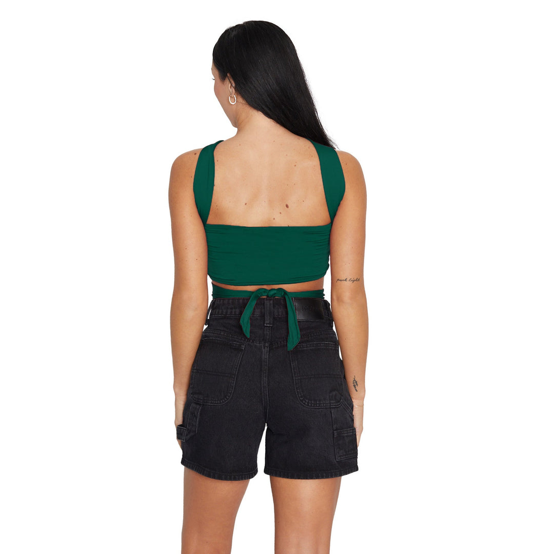 Tulane Green Multi Way Bandeau Top