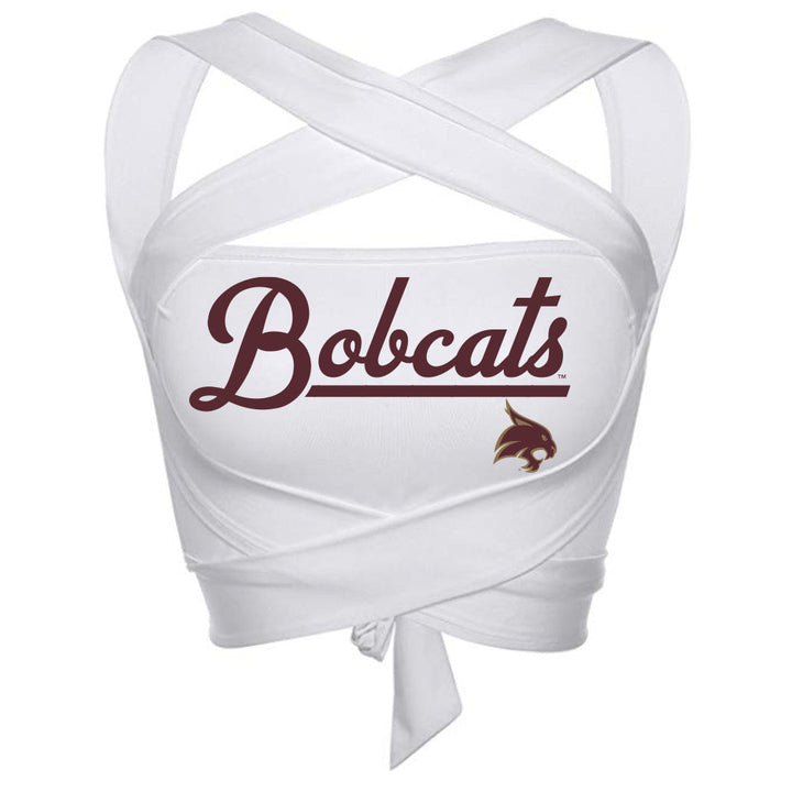 Texas State White Multi Way Bandeau Top