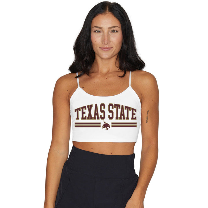Texas State White Spaghetti Tank