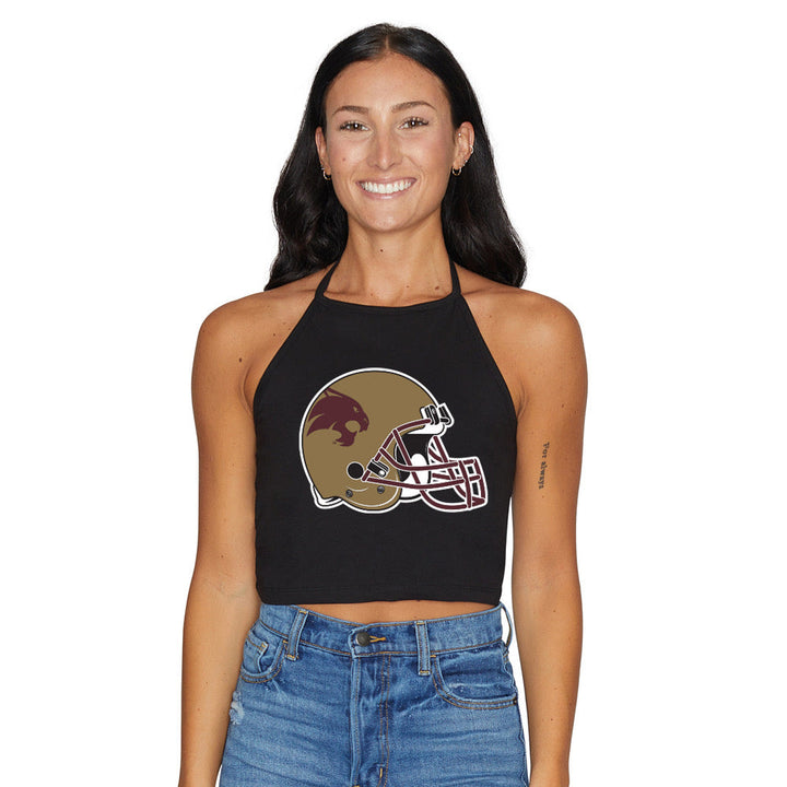 Texas State Black Halter Top