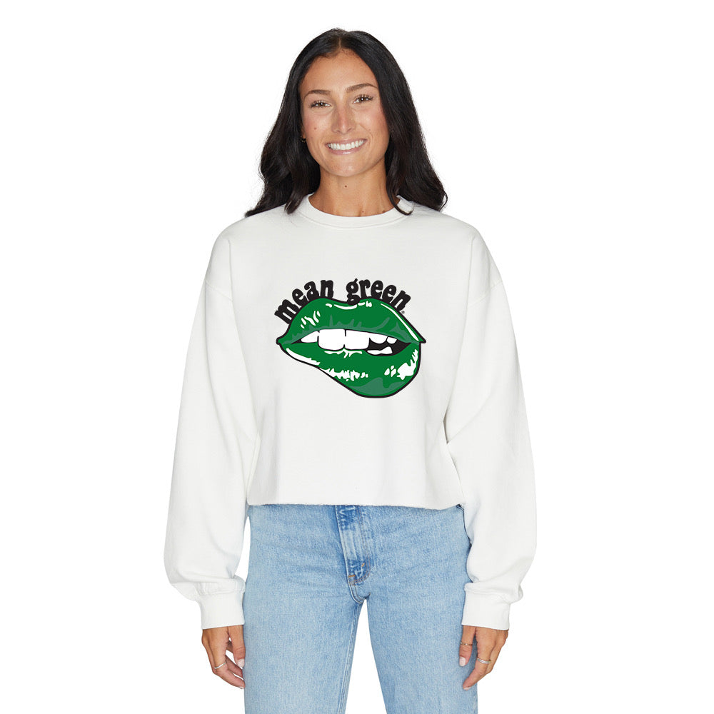 North Texas Mean Green Lips Crewneck