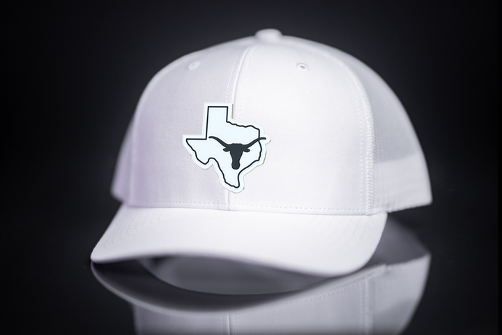 Texas Longhorns Black White Steer Head State Rubber Patch / Hats / 235 / UT9064 / MM