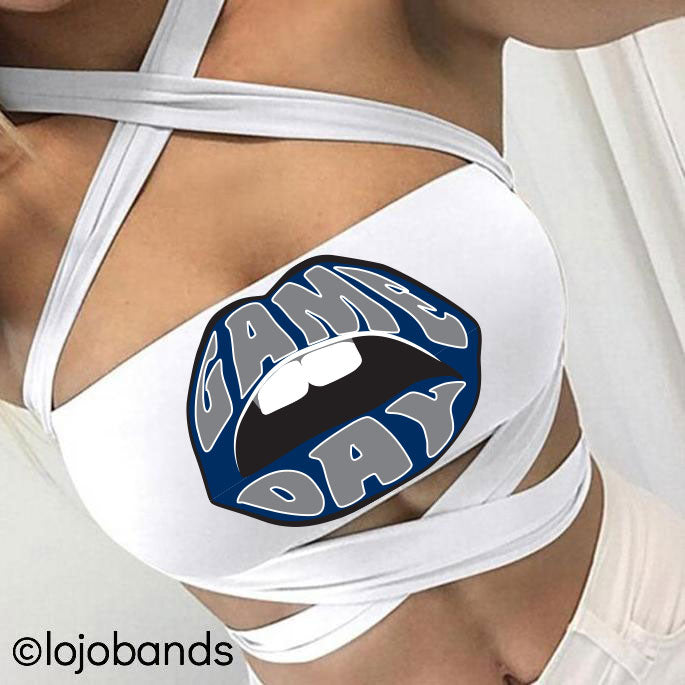 Tailgate Lips White Multiway Bandeau